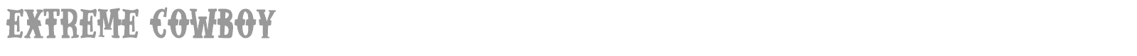 Extreme Cowboy font preview
